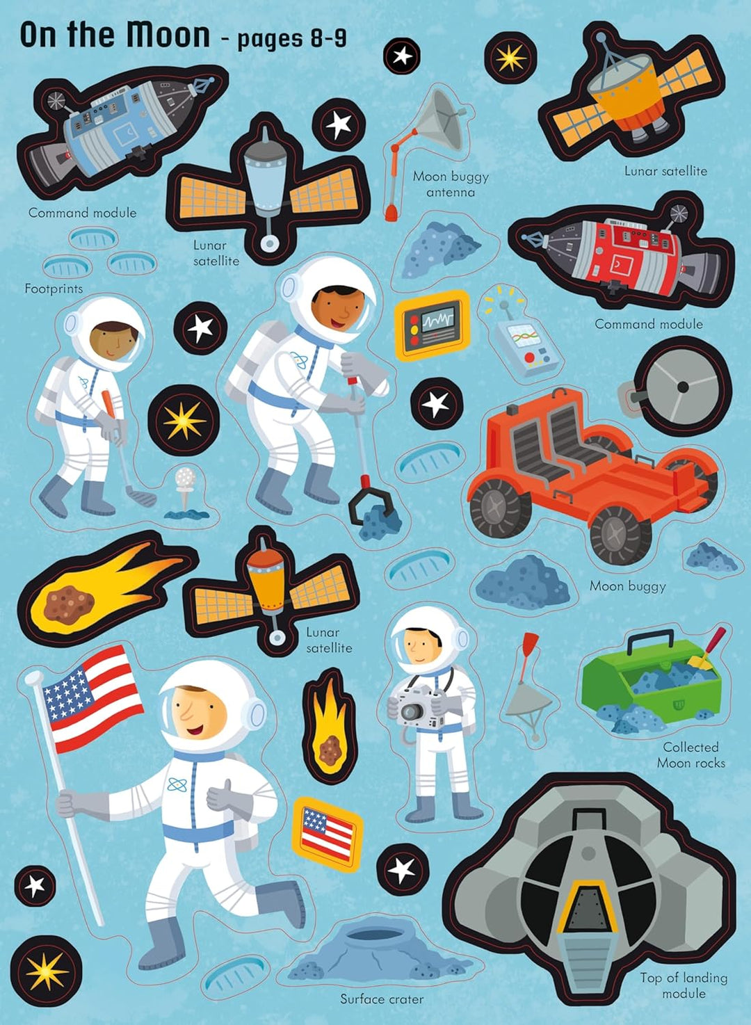 Libro Didáctico Stickers Descubre El Espacio Para Niños