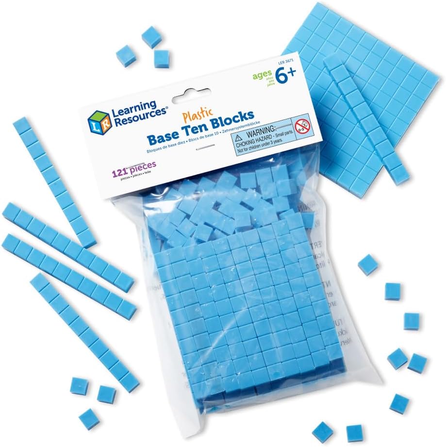 Juego Didáctico Bloques Base Diez Para Niños
