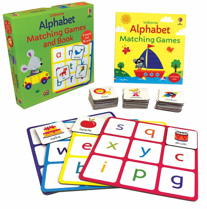 Juego Y Libro Para Emparejar Letras Del Alfabeto Para Niños