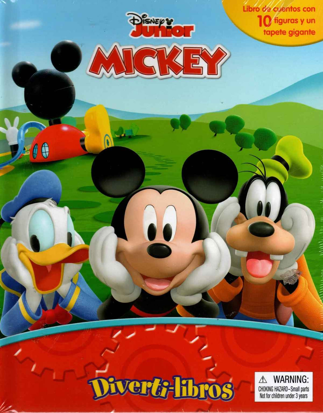 Libro Infantil Mickey Mouse 10 Figuras Y Tapete