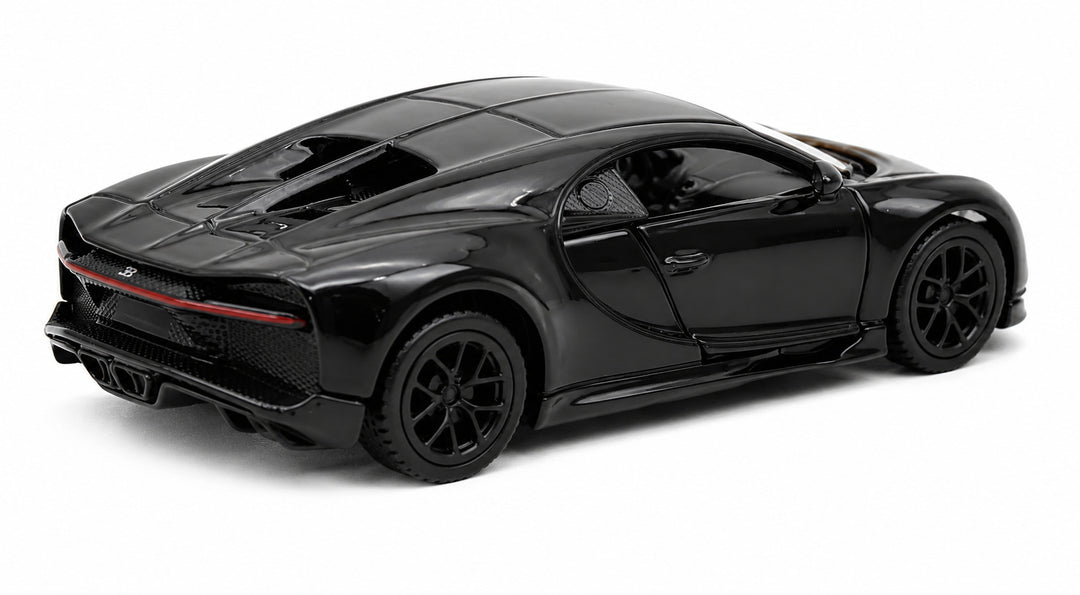 Carro Escala Coleccionable Bugatti Chiron Negro