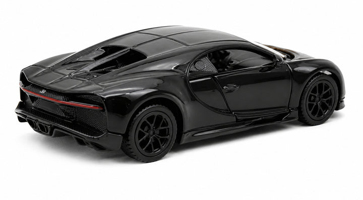 Carro Escala Coleccionable Bugatti Chiron Negro