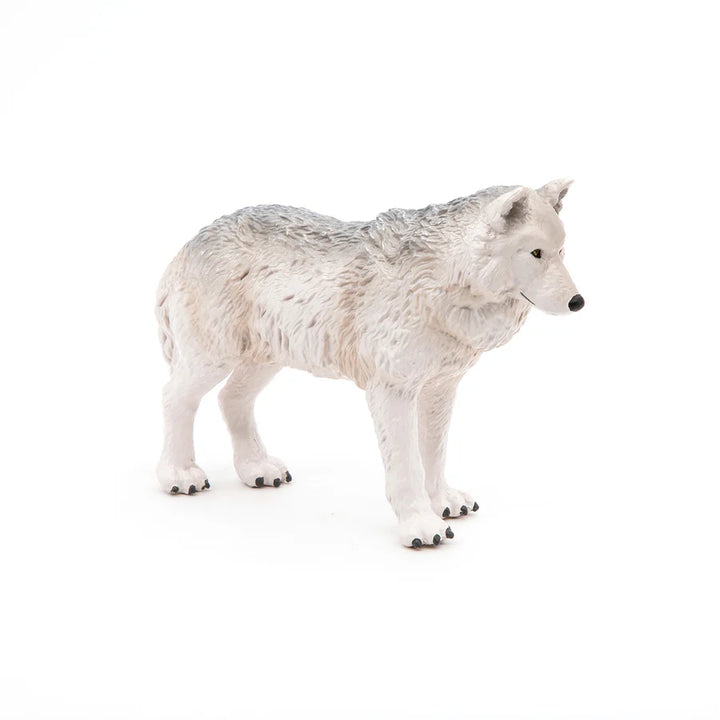 Figura Coleccionable Lobo Polar Pintados A Mano Papo
