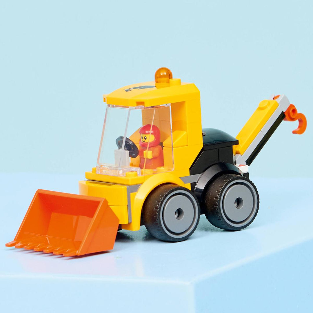 Juego Construcción Cargador Frontal 61 Piezas Niños