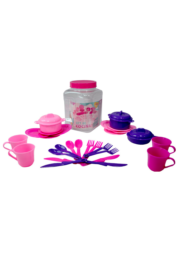 Juego Set  De Cocina Con 30 Piezas Para Niños