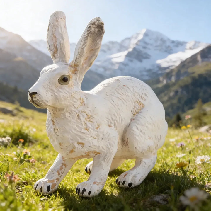 Figura Coleccionable Liebre Polar Pitado A Mano Papo Niños