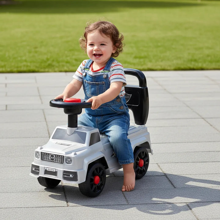 Carros Montable Con Bocina gris Para Niños