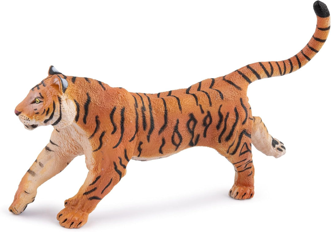 Figura Tigre Corriendo Pintada A Mano Papo