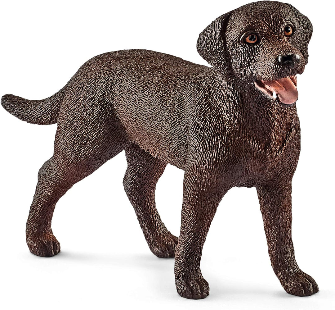 Figura Perro Labrador Retriever Pintado A Mano
