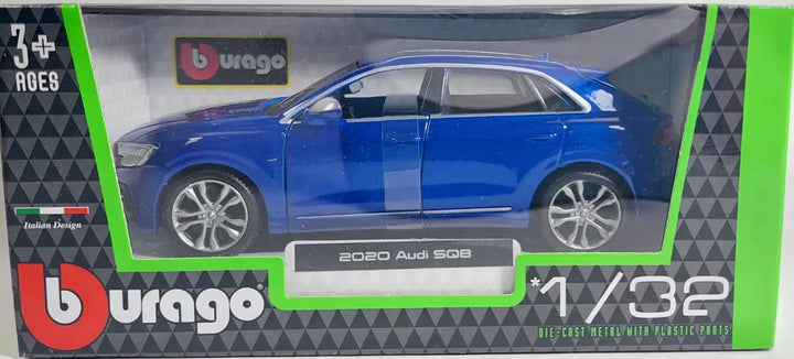 Carro Coleccionable A Escala 1:32 Bburago Audi Sq8 Azul