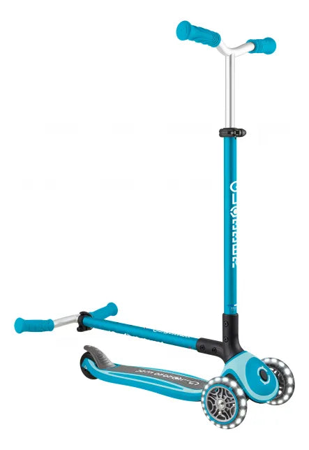 Patineta Master Lights azul Plegable Para Niños