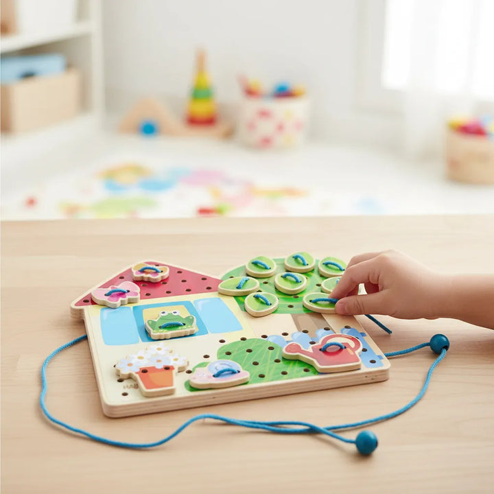 Juego Didáctico Estimulación De Enhebrado Para Niños