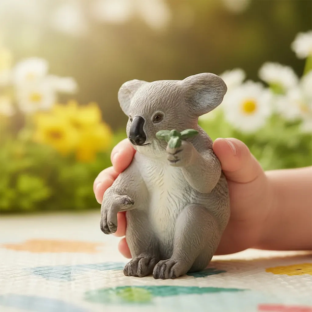 Figura Coleccionable Koala Pintados A Mano Papo Para Niños