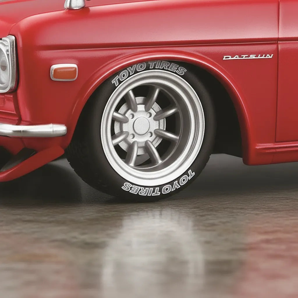 Carro A Escala 1/24 1971 Datsun 510 Rojo Para Armar