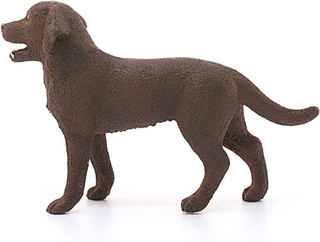 Figura Perro Labrador Retriever Pintado A Mano