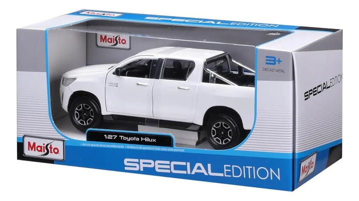Carro De Colección Escala1:24 Se Toyota Hilux Blanco