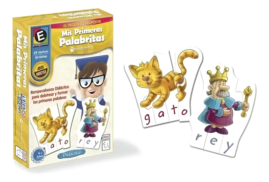 Juego Didactico Mis Primeras Palabras Ronda Rompecabezas