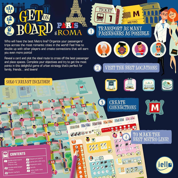 Juego De Mesa Estratégico Get On Board  Adultos