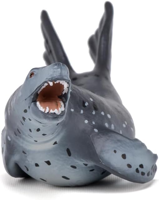 Figura Coleccionable Foca Leopardo Papo Pintada A Mano