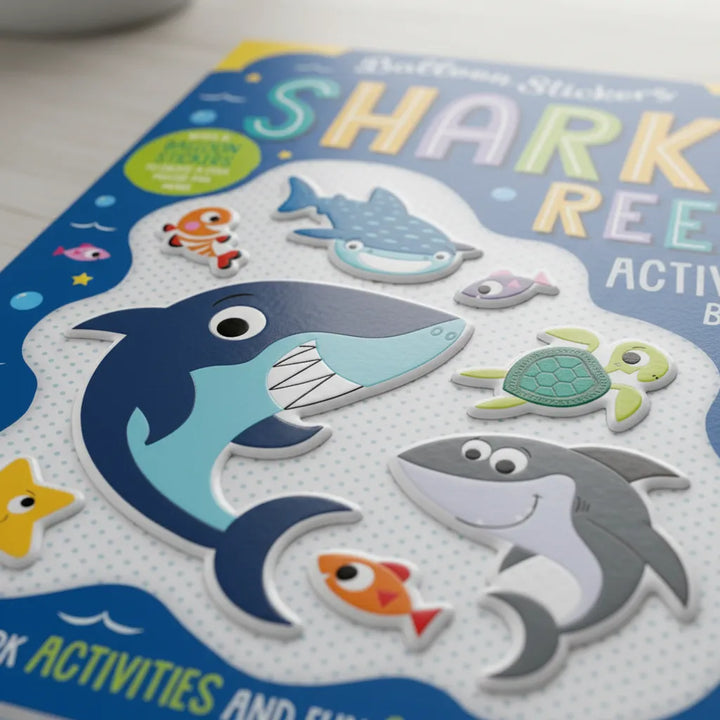 Libro De Actividades Con Stickers Animales Del Mar