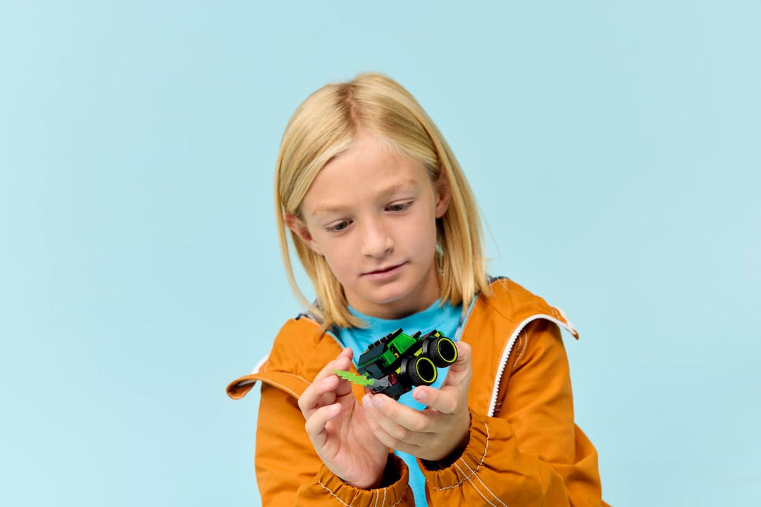 Juego Construcción Cargador Frontal 61 Piezas Para Niños