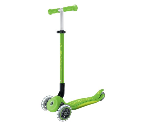 Patineta Primo Plus Lights Plegable verde Para Niños