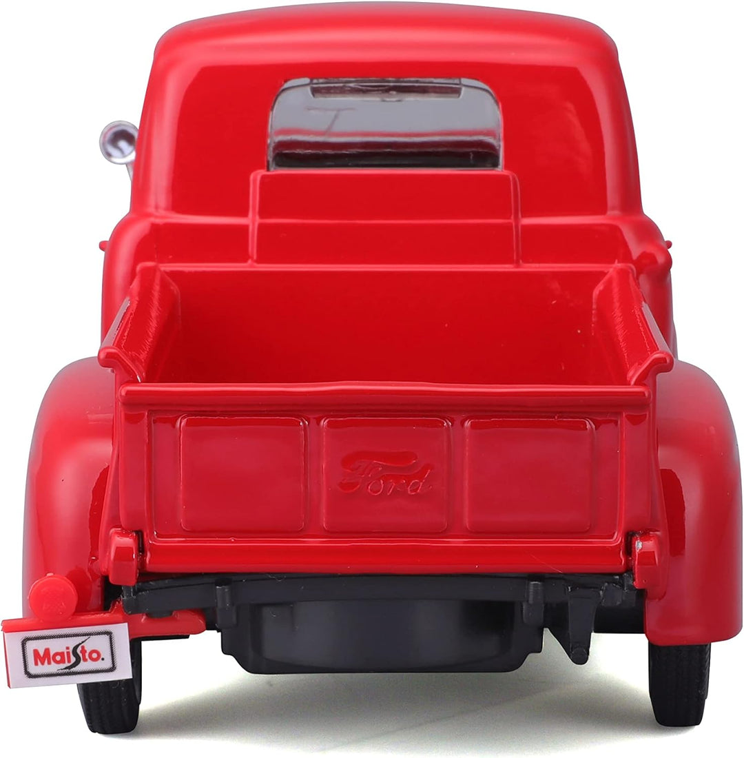 Carro Ensamblar 1:24 Al 1948 Ford F-1 Pick-up Rojo