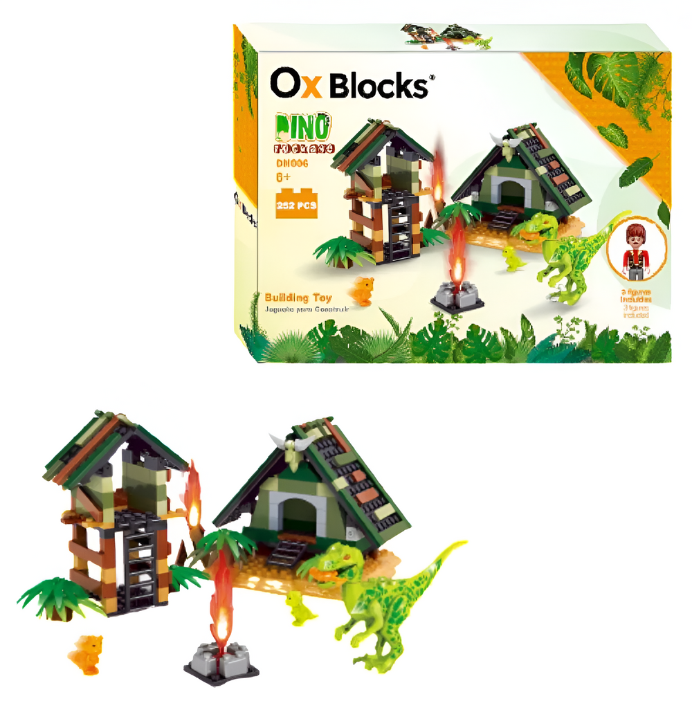 Set Mundo Prehistórico 252 Bloques para niños