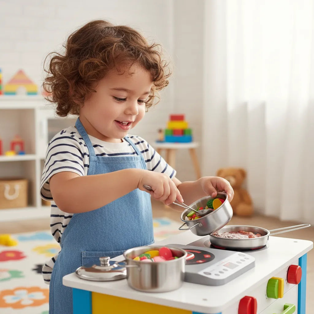Set  De Chef Cocina Luces Y Sonido Para Niños