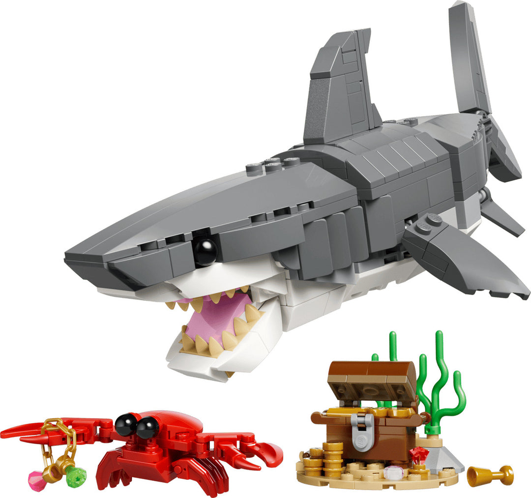 Juego De Construcción Tiburón 3 En 1 379 Piezas Lego Original