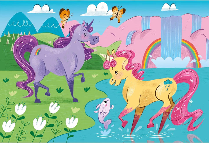 Rompecabezas De 20 Piezas Unicornios Para Niños