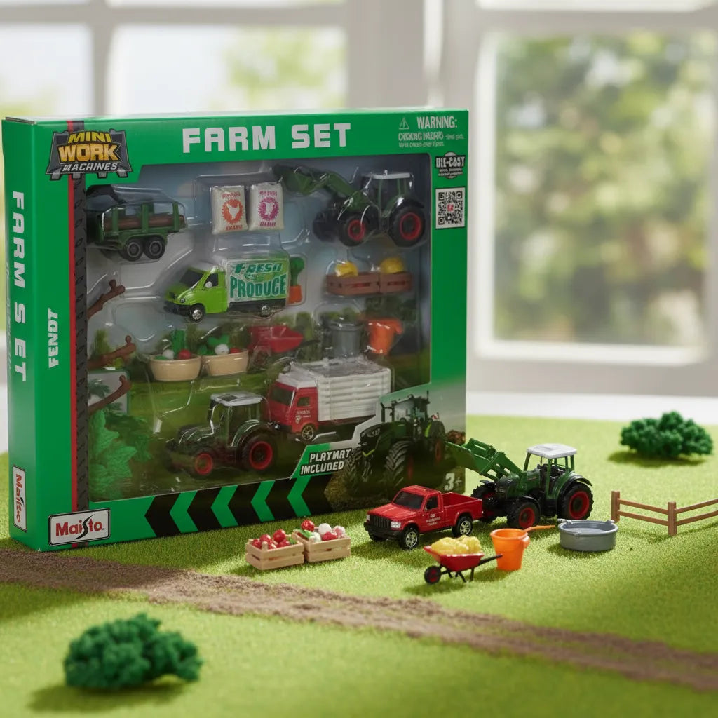 Juguete Set De Granja Con Tractor Para Niños