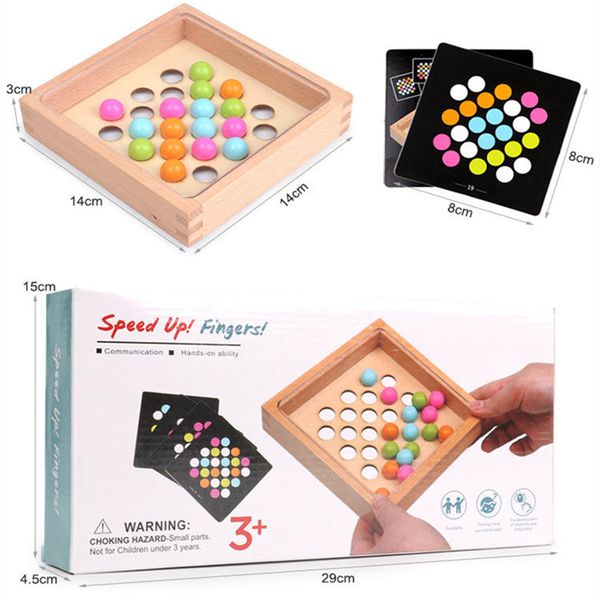 Juego Agilidad Y Memoria Tablero Madera Para Niños
