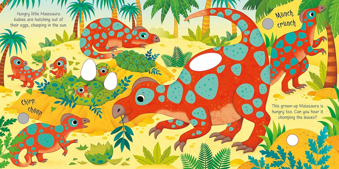 Libro Didáctico Con Sonidos Dinosaurios Para Niños