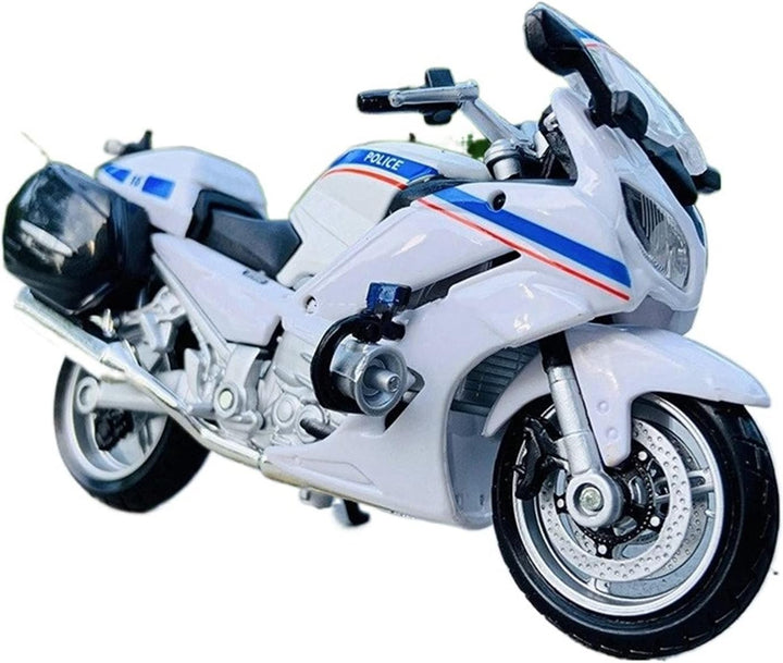 Moto A Escala De Policía Escala 1/18 Maisto