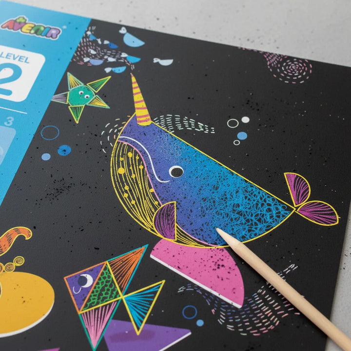 Set De Arte y Manualidades Para Raspar El Mar Lv2