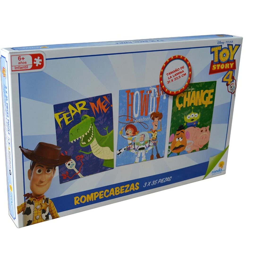 Rompecabezas 35 Piezas Toy Story 3 En 1 Niños