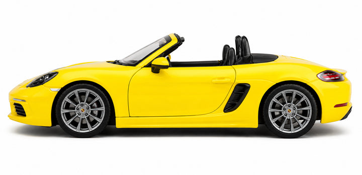Carro A Escala 1/36 Coleccionable Porshe 718 Boxter Amarillo