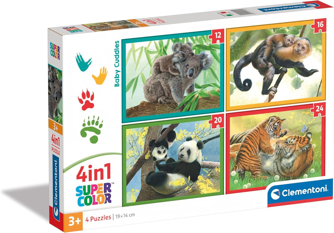 Rompecabezas 4 En 1 Animales Para Niños