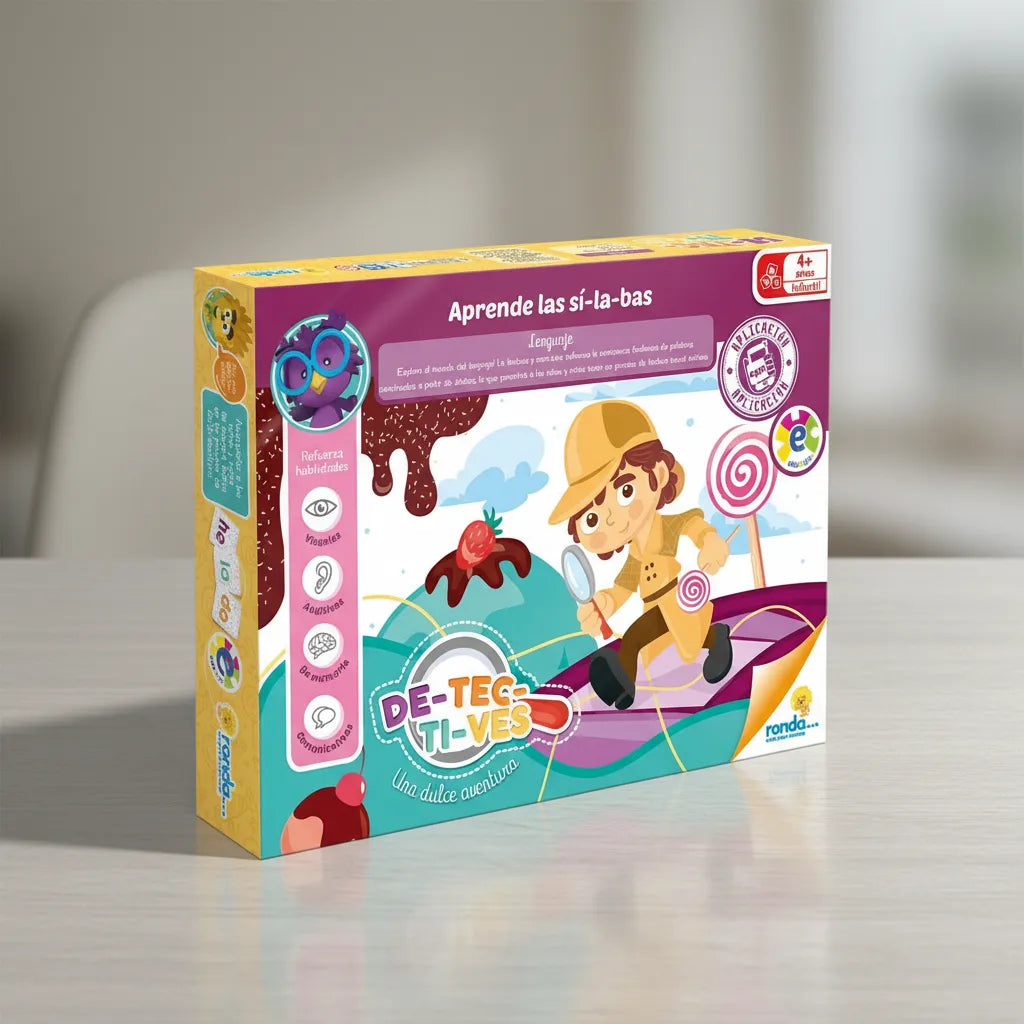 Juego De Mesa Educativo Detectives Silabas Niños
