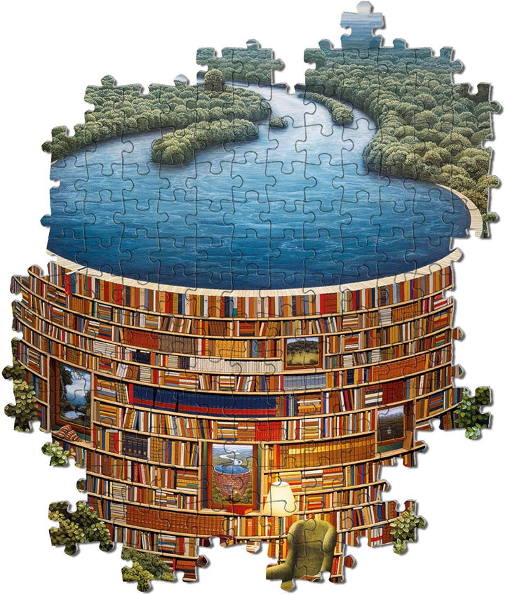 Rompecabezas  1000 Piezas Paisaje De Libros Mágico