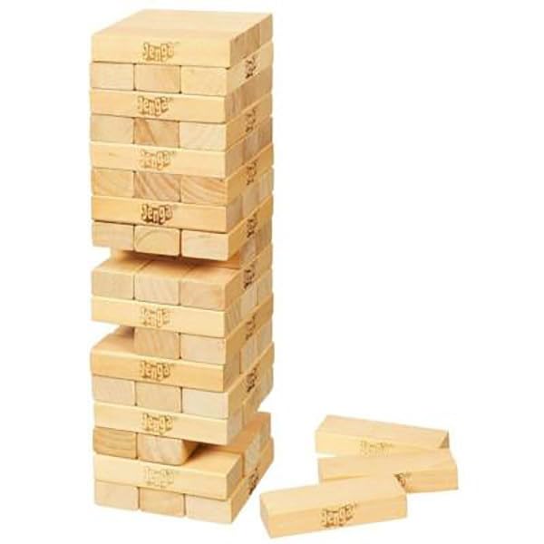 Juego De Mesa Jenga Clásico De Madera Para Familia
