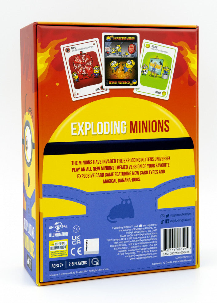 Juego De Mesa Cartas Explosivas Minions para Familia