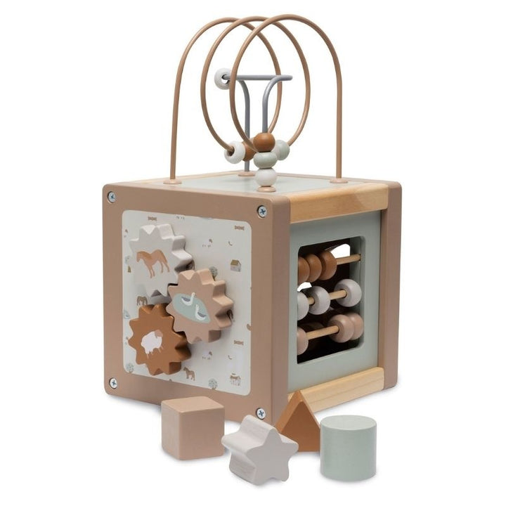 Cubo Didáctico De Actividades De Madera Para Niños
