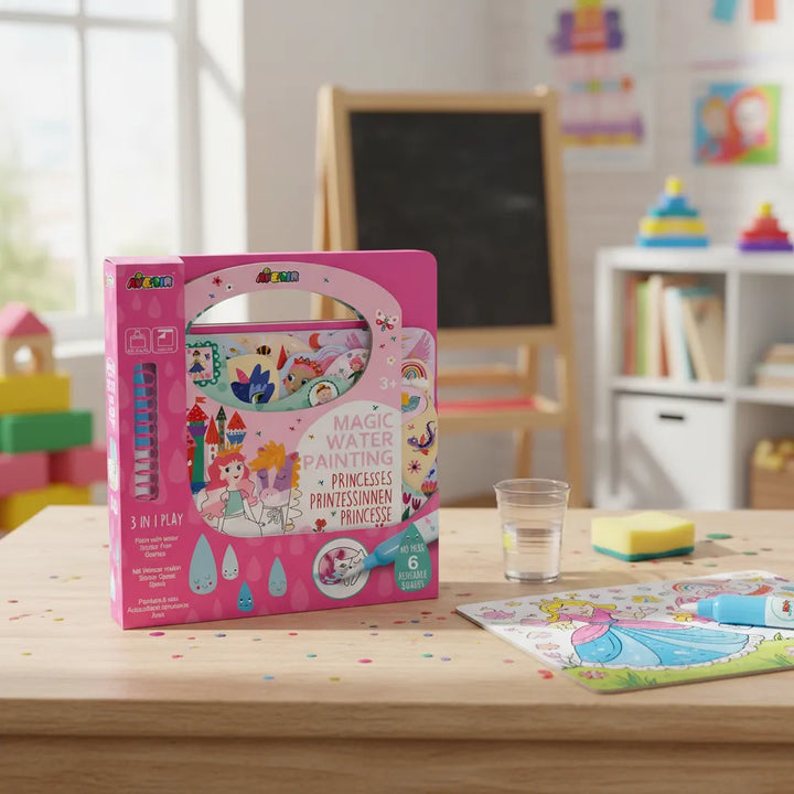 Libro Magico Para Pintar Con Agua Princesas
