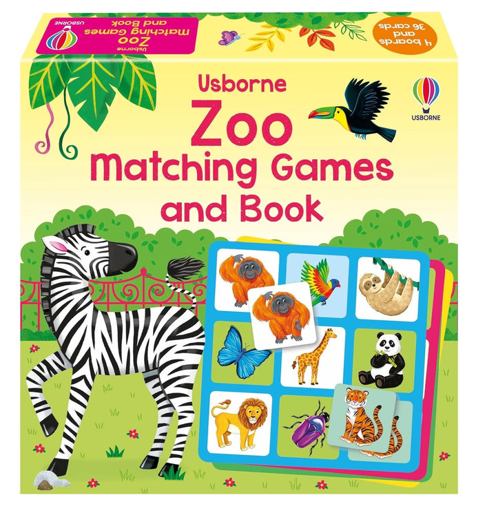 Juego Y Libro Didáctico Memoria Animales Del Zoológico Niños