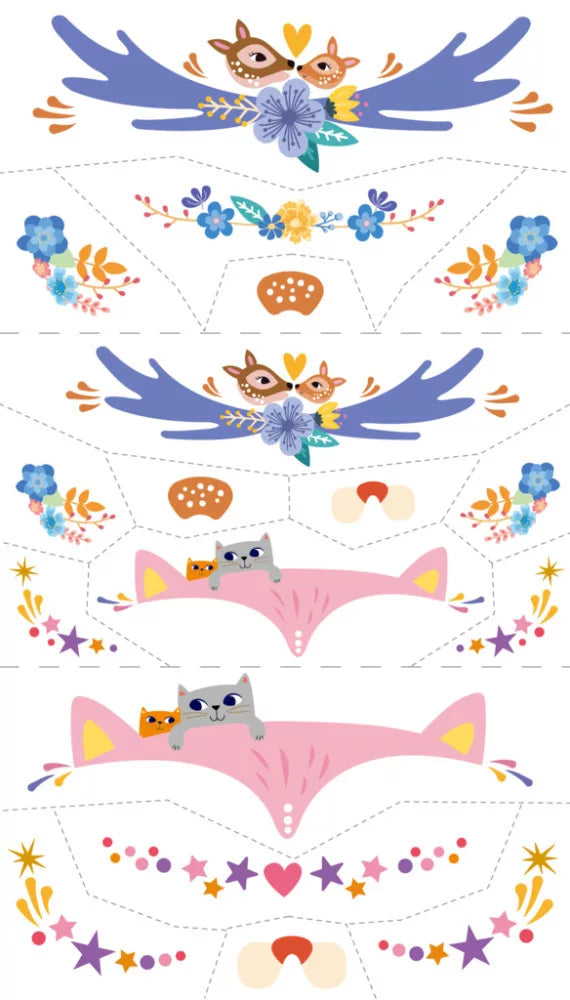 Juego Didáctico Stickers De Animales Niños