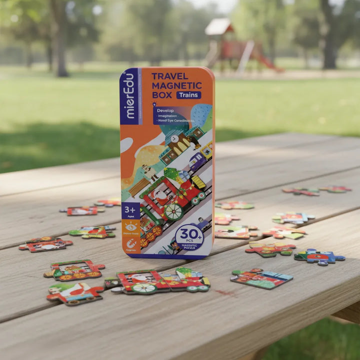 Juego trenes Magnéticos Para Niños