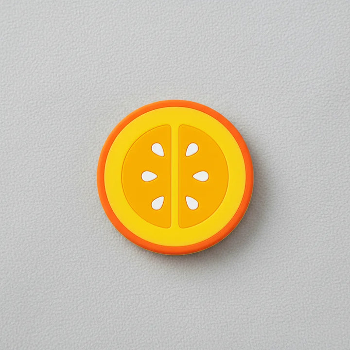 Mordedor Sensorial De Silicona Naranja Para Bebé