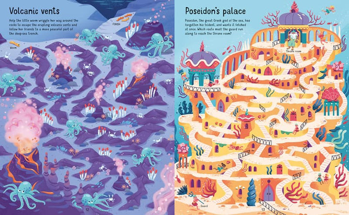 Libro Infantil Laberintos Bajo El Mar Para Niños